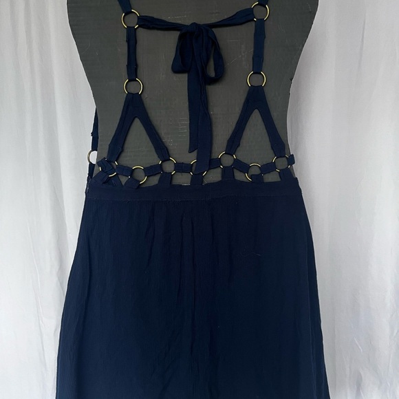 Cleobella Blue V-Neck Sheath Mini Dress - Picture 2 of 5